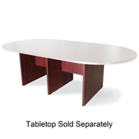LORELL Conference Table Base- 28in.H- Mahogany LO463570